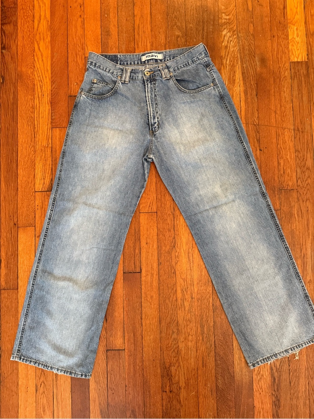 Mavi 170 Max Jeans Men’s 33x30 Wide Leg Baggy Light Wash Y2K Vintage